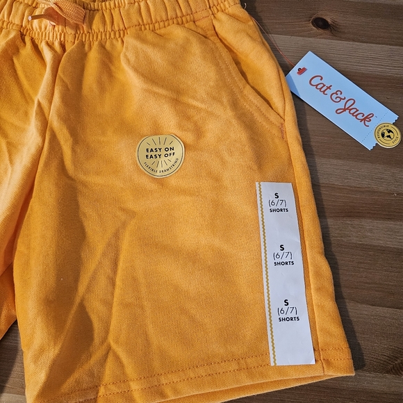 Cat & Jack - Boys' Pull-On 'At the Knee' Knit Shorts Size S Orange - Picture 7 of 10